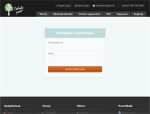Tablet Screenshot of login.tarhelypark.hu