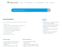 Tablet Screenshot of help.tarhelypark.hu